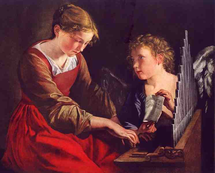 St. Cecilia and the angel